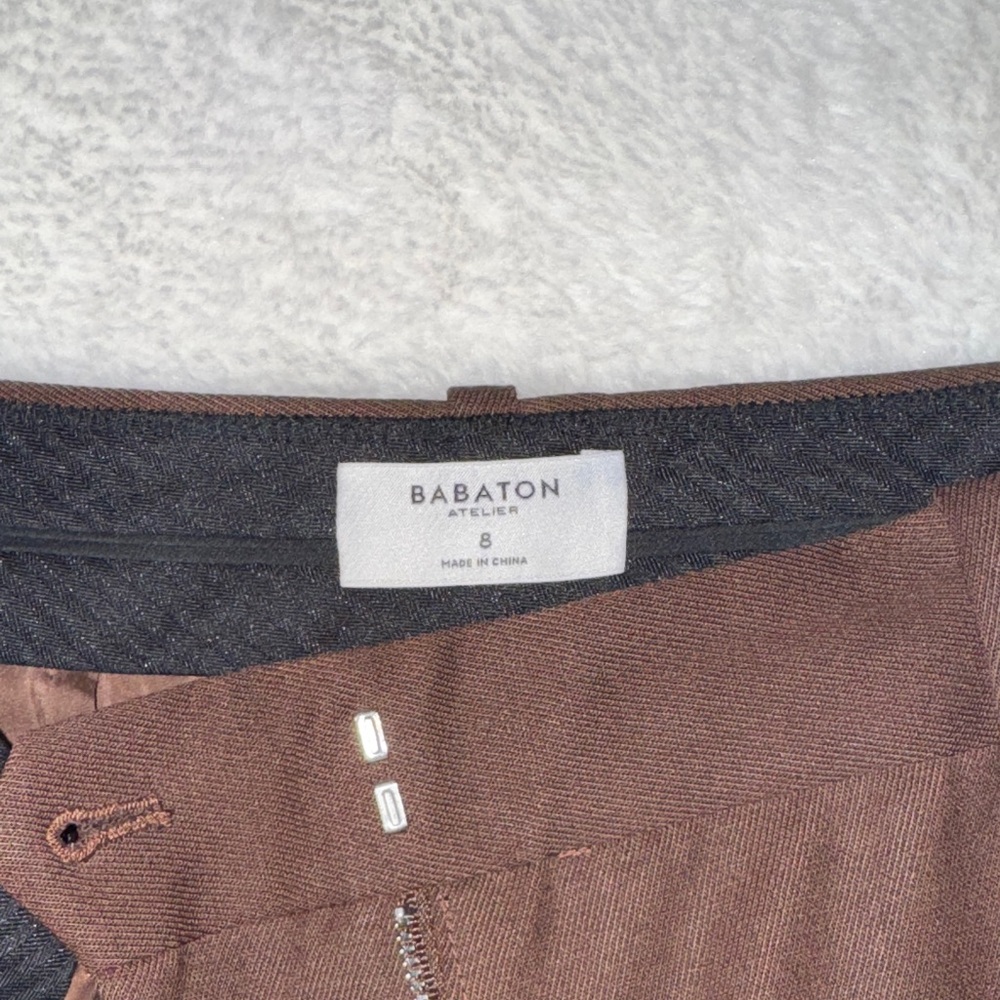 Aritzia Deep Brown Tailored Trousers - Picture 3 of 6